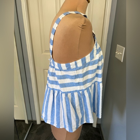 Loft Striped Swing Tank Top Nautical Beach - Picture 3 of 7